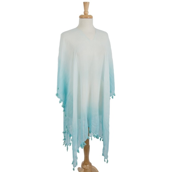 BOUTIQUE Other - NWT  Aqua Ombre Swim Cover  OSFM/PLUS